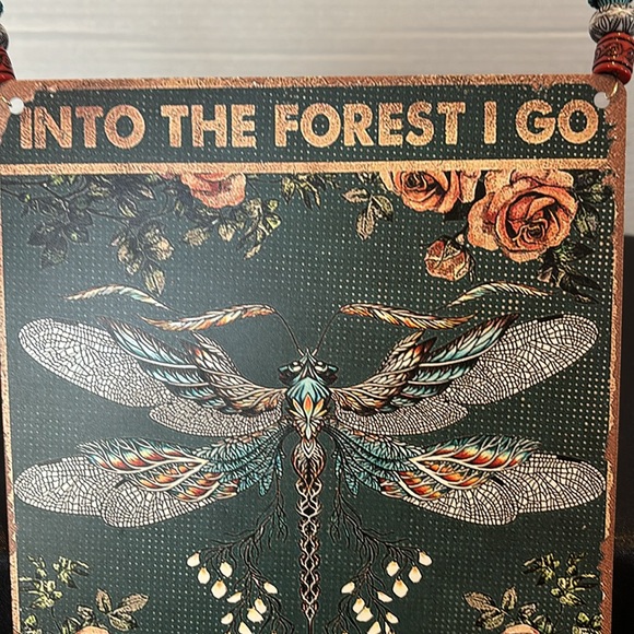 Fairy Dragonfly Metal Sign/NWOT - Picture 3 of 4